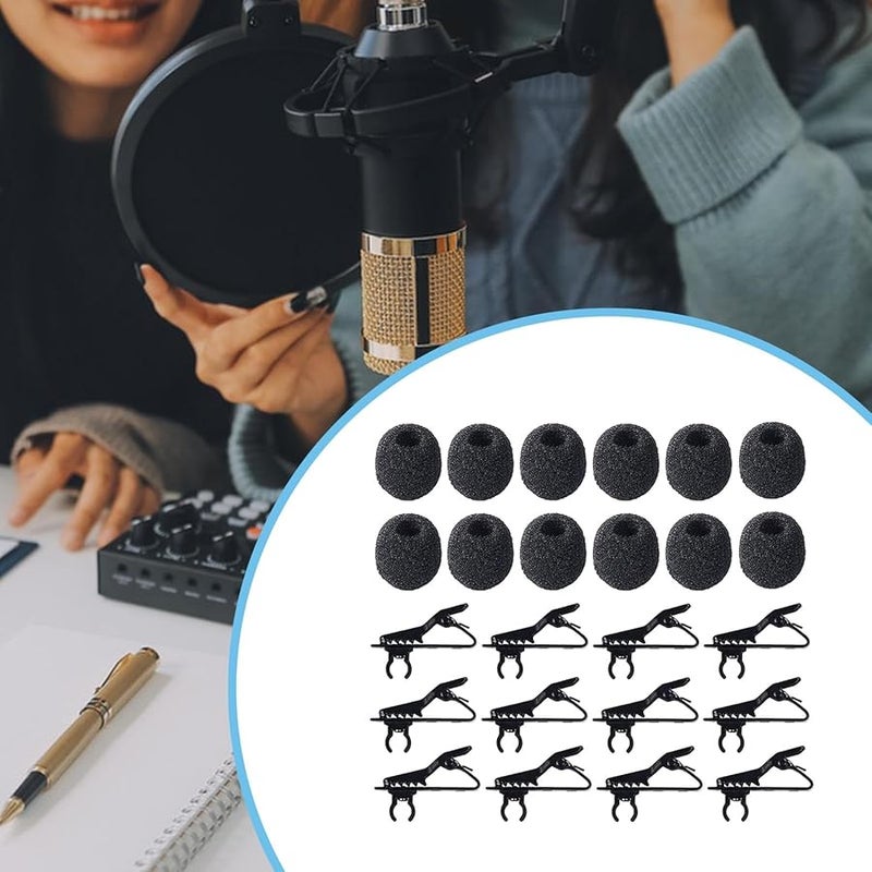 6mm Microphone Clip Compact Portable Studio Accessory with Sponge Cover - Image 4